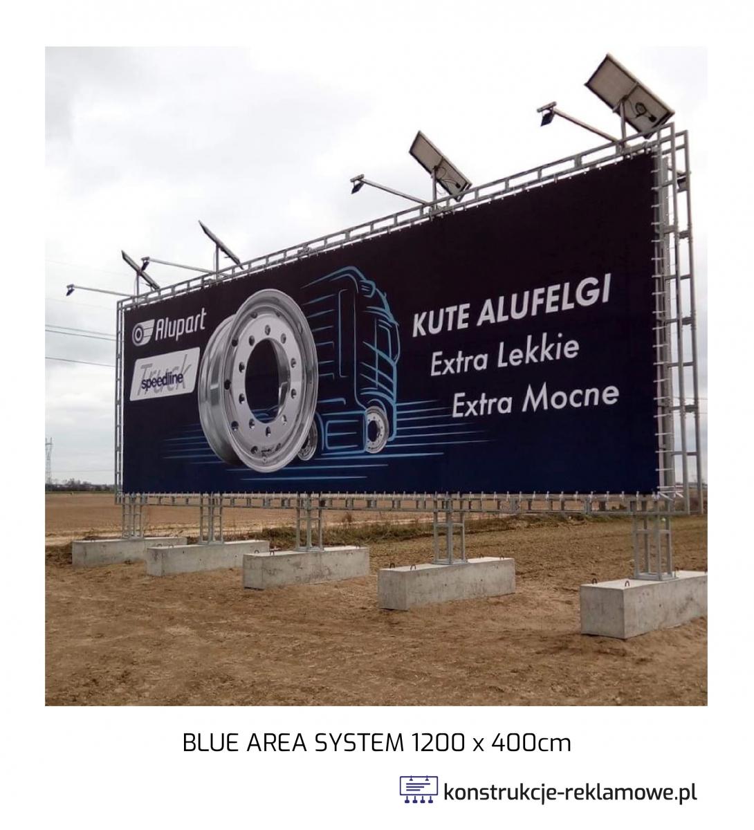 Blue Area System bilboard 1200 x 400cm - konstrukcje-reklamowe.pl