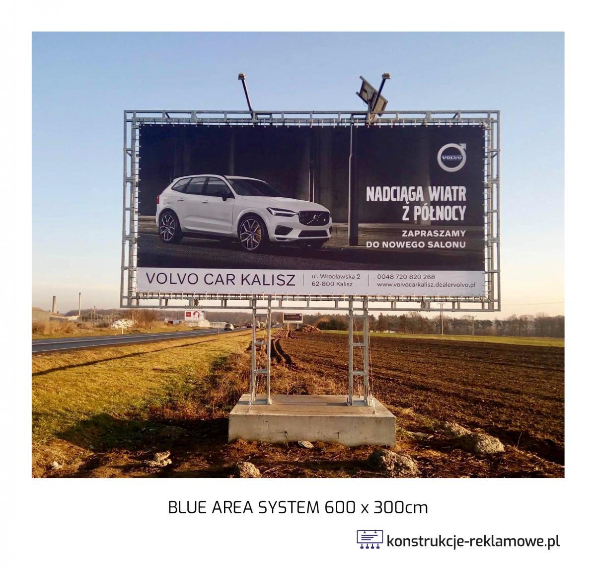Blue Area System bilboard 600 x 300cm - konstrukcje-reklamowe.pl