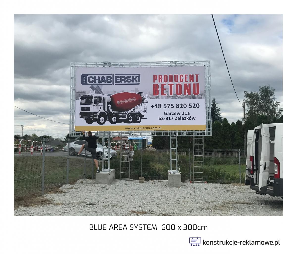 Blue Area System bilboard 600 x 300cm - konstrukcje-reklamowe.pl