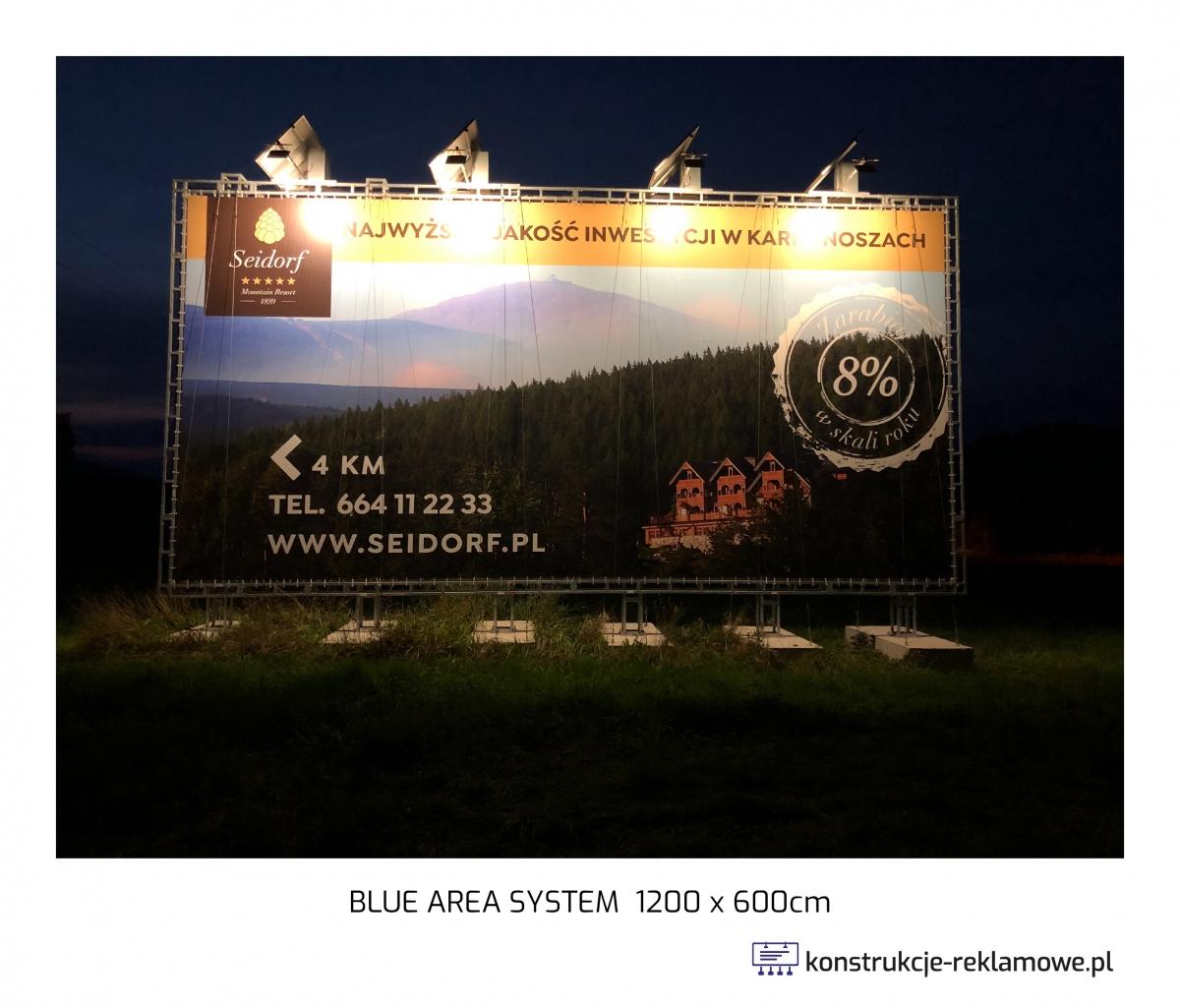 Blue Area System bilboard 1200 x 600cm - konstrukcje-reklamowe.pl